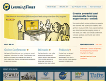 Tablet Screenshot of learningtimes.com